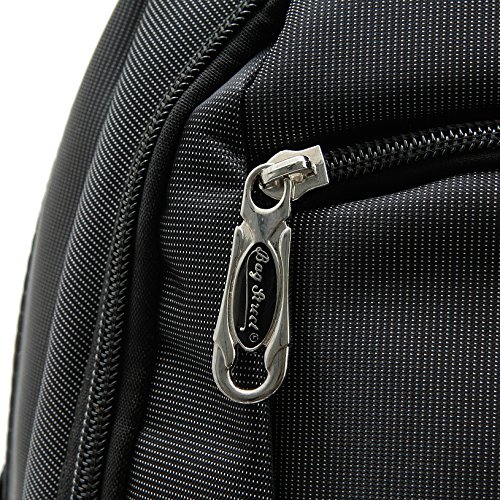 City Rucksack Schule Arbeit & Freizeit Bag Schulrucksack Sportrucksack Backpack Laptoprucksack Laptopfach 15 + 1 Produkt nach Wahl (Schwarz+1 Wildleder Etui) - 7