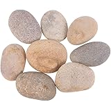 HEALLILY 8 Stücke Malerei Felsen Kinder Zeichnung Gemalte Felsen Steine ??Cartoon Kreative Steine ??Handgemalte DIY Polieren 