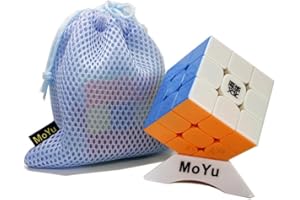 OJIN MoYu WEILONG GTS 2M Weilong GTS 2 Magnético V2 Mejorado Cubo de Velocidad 3x3 Smooth Magic Cube Puzzle Rompecabezas Juguetes con una Bolsa de Cubo y un trípode de Cubo (Sin Etiqueta)