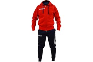 PERSEO SPORT Tuta Givova PS_LF21 Cotone Felpato Con Cappuccio Fitness Relax Training Calcio Volley Basket