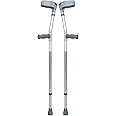 Rehamo Lightweight Walking Forearm Crutches with Height Adjustment - Size Medium - Height 5.2-5.10 Ft | Height Adjustable Men & Women Elbow Crutches | Aluminum Crutches for Seniors & Adults (Pair-M)