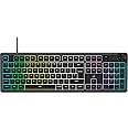 Corsair K55 CORE RGB Membrane Wired Gaming Keyboard – Quiet, Responsive Switches – Spill Resistance – Ten-Zone RGB – Media Keys – iCUE Compatible – QWERTY UK – PC, Mac – Black