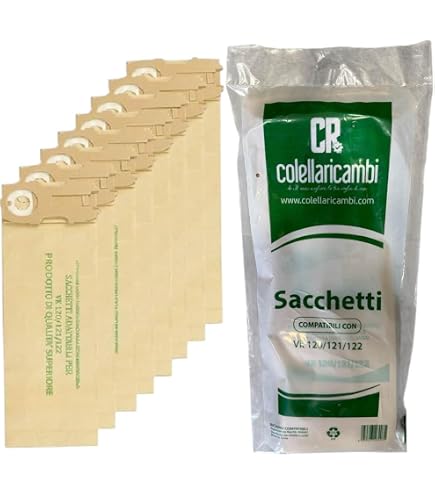 Kit 20 Sacchetti Aspirapolvere + 20 Profumi Per Vorwerk Folletto VK 118 119 120 121 122 – Carta Multistrato Di Qualità