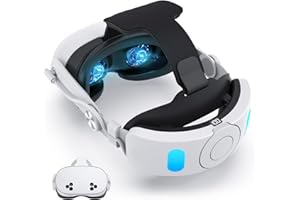‎NEWENMO NEWENMO Elite Strap mit Akku 10000mAh für Meta Quest 3S, Komfort Battery Head Strap kompatibel mit Oculus Quest 3S Zubehör, Verstellbares Kopfband mit schnelles Aufladen und längere Spielzeit