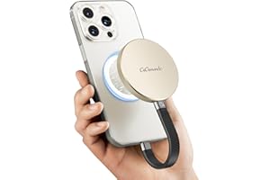 GiGimundo GQ20 Ultra-Slim USB-C Magnetic Portable SSD 1TB - Aluminum Alloy, Max 20Gbps High-Speed, Compact Stylish External Drive for Windows, Mac, Android – Round Design, Fast File Transfer