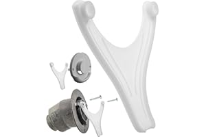 Your Day Mate Desagüe de condensación para calefacción de caravanas, 1 Pieza, Compatible con la Pieza de Chimenea TRUMA ZR80, Distancia Entre Orificios de 96 mm, en Blanco