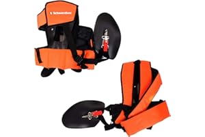 SCHWARZBAU Komfort Tragegurt Doppel Schultergurt für Motorsense Freischneider Trimmer Neu Model Die professionele Version