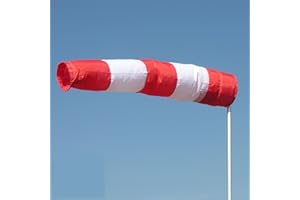 Schmidtler Windsack® rot-weiß 30cm Durchmesser, 180 cm lang