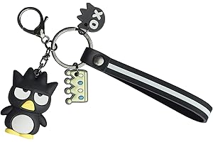ENHOT Kuromi Llavero, Hello Kitty Llavero, Lindo Llavero para Niñas Cumpleaños (Badbadtz Maru)