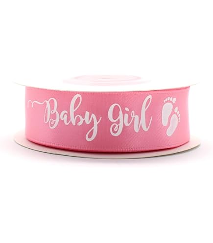 Ruban De Satin Rose Pour Naissance, 10 Mm X 10 M - Ruban Décoratif