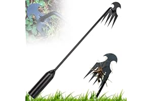CZERIO Weed Remover Device, 2025 Garden Tool Weed Scraper with Handle, Effortless Weed Remover Device, Hand Weed Cutter for Grass Digging Transplanting Weeding (Black, 50 cm)