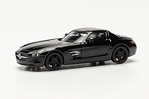 Herpa Modelo de Coche Mercedes-Benz SLS AMG, Fiel a su Escala Original de 1:87, Modelo de Coche para dioramas, modelismo, Pieza de colección, decoración, Miniatura de plástico