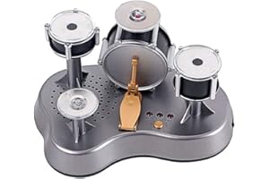 Alnicov Mini Finger Drum Set Desk Touch Drumming LED Light Jazz Percussion