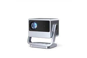 Smart Mini Beamer, VOPLLS Autofokus/Trapezkorrektu 20000 Lumen Tragbarer Beamer 4K Unterstutzt, WiFi63luetooth Ful HD 1080P Video Projector, KleinHeimkino/Qutdoor Projektor fur Handy/Laptop