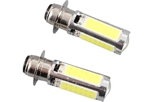 Yctze LED COB-lampa ， 2x 6000K vit H6M COB LED-motorcykel/ATV-dimljuslampa PX15d P15D25-1