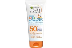 GARNIER ambre solaire lait soleil bébé sensitive advanced baby f50+ protezione alta 200 ml