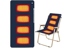 WDKXCN Sitzkissen Beheizbar Outdoor, 45 X 90 cm Beheizbares Sitzkissen, Stadion Sitzkissen Beheizt mit 3 Heizstufen, USB Beheiztes Heizkissen für Ausflug Camping Bürostuhl Sofa