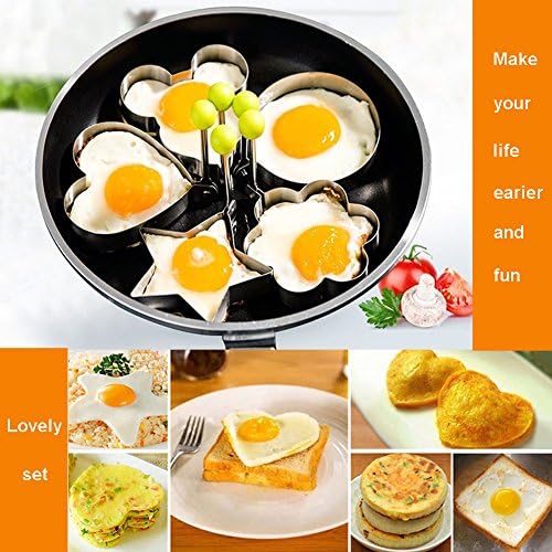 Cooking Fried Egg Rings Cutters Mcmuffin Shaped Cake Mould Mini Pancakes Shapes Toast Mold Sandwich