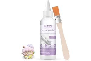 AllisWay Sigillante per Gesso, Vernice per Gesso, Asciuga con una Lucentezza Trasparente, Resistente All'umidità e All'acqua, Adatto per Impregnare Modelli In Gesso o Miscele di Gesso, 200 G