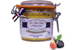 Foie Gras de Canard Entier aux Figues 200 g – Relais Gourmet | Artisanal Français du Sud-Ouest | Sans Conservateurs, Additifs ni Colorants | Idéal Apéritif, Fêtes & Cadeaux Gourmets