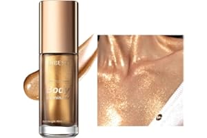 BELIKY GIRL Body Luminizer Shimmer Oil Liquid Highlighter Makeup,Face & Body Glow Shimmer Lotion Radiance All In One Makeup,Waterproof Moisturizing Shimmer Body Oil (Glistening Bronze)