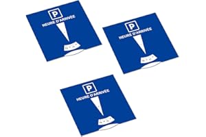kinoco Lot de 3 Disque Bleu de Stationnement Horodateur Europeen Stationnement - Accessoires Auto
