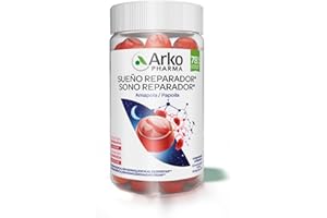 Arkopharma, Arkogummies Sueño Reparador, 60 caramelos de goma sin azúcar, la amapola ayuda a conciliar el sueño, apto a partir de 3 años y para veganos, complemento alimenticio