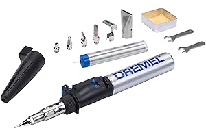 Dremel Versatip 2000 - Soldador sin cables, kit de soldadura de gas butano con 7 puntas intercambiables para quemado de madera, pirograbado, fabricación de joyas, artes y manualidades