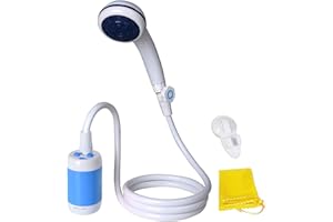 Laserbeak Doccia Campeggio Doccia Portatile Doccia Elettrica, Doccia Esterno con Valvola dell'Acqua e Batteria Integrata 4800mAH