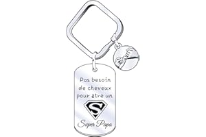JRZDFXS Cadeau Papa Noel,Porte clef Papa je t'aime，Papa Porte-clés Cadeau,Porte-clés de de Papa,Cadeau de fête des pères,Cadeaux d'anniversaire,Cadeaux de Famille