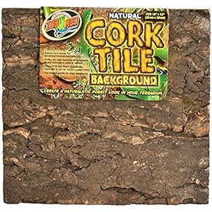 Zoo Med NCB-2E Natural Cork Tile Background, 30 x 45 cm Rückwand für Terrarien in Baumrindenoptik