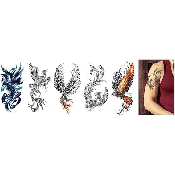 5 Fake-Tattoo-Blätter – Fuchs & Wolf Motive, Temporär & Wasserfest