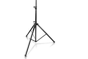 Pyle Lautsprecherständer, Speaker Stand – Boxenstativ Höhenverstellbar, Stabiler Boxen Ständer als Dreibein Stative, Tripod Stativ für Surround Lautsprecher, Bühnen Speaker & Studio Monitor Ständer