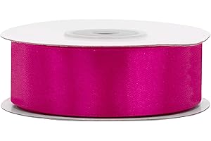 CREATIVERY Rouleau de Satin 25 m 25 mm - Ruban Décoratif pour Cadeau, Décoration, Mariage, Baptême
