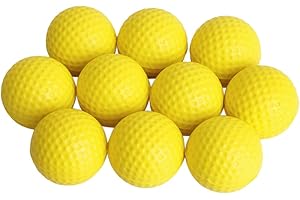 MAGIDEAL Desconocido 10pcs Espuma Suave PU Pelota Ball Bola De Golf para Práctica Formación Amarillo