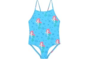 weVSwe Bañador Niña de Una Pieza Bañadores Natacion Bebe Traje de Baño para Piscina y Playa 2-10 Años