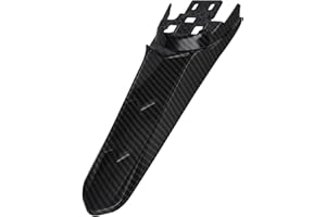 JFG RACING Motorcycle Extended Rear Fender, Long Rear Fender Mudguard for Surron Light Bee X/S/X260/X160 Electric Dirt Bike - Carbon Fiber Pattern