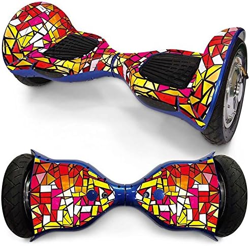 QJONKE Waterproof PVC Balance Scooter Sticker for 10 inches Balancing Skateboard , 7