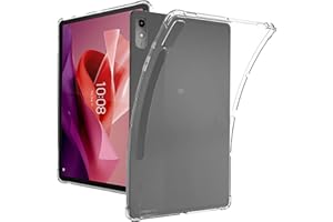 CONAPIKA Funda para Lenovo Tab P12, Ultra Fina Flexible Suave TPU Cuatro Esquinas Anti-caíd Protección Esquina Airbag Parachoques Anti-Choque Silicona Carcasa, Transparente