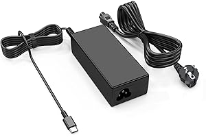 ZOSAM Cargador Portatil Tipo C 45W Chromebook Cargador para DELL, HP, Acer, ASUS, Samsung,Lenov-o, Adaptador AC USB C Carga Rápida Cable Alimentación