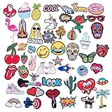 ✅ 【Wie zu verwenden】Diese bunten Patches lassen sich leicht bügeln. Bedecken Sie die Patches auf der Kleidung und drücken Sie sie mit dem Bügeleisen oder auch Aufnähen. (Nicht für Nylon und Viskose empfohlen).