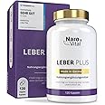 Leber Kur Mariendistel Kapseln hochdosiert - 80% Silymarin, Artischocken, Löwenzahn, Curcuma, Desmodium und Cholin für die Le