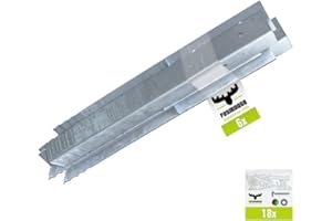 FATMOOSE SolidRoot Lot de 6 ancrages d'angle en acier galvanisé à chaud pour tours de jeu, balançoires, maisons sur pilotis