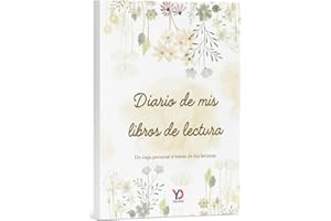 Yolanda Digital ® - Diario de lectura | Registra 100 libros con opiniones, frases y emociones | Ideal para amantes de libros y escritura | Bonito diseño floral | Formato A5