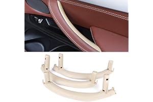Sucxyor 3PCS Compatibile con Maniglia Porta Interna X5 F15 F85 (2014-2018) Maniglie Interne Sinistra+Destra X6 F16 F86 (2015-2018)-Beige