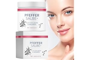 EZOULUOBA Pfeffersalbe Plus, Pfeffersalbe zum Bräunen, Pfeffersalbe Bräunung, Natürliche Pfeffersalbe,Hautreparatur Pfeffersalbe,Hautreparatur Pfeffersalbe für Alle Hauttypen,100g