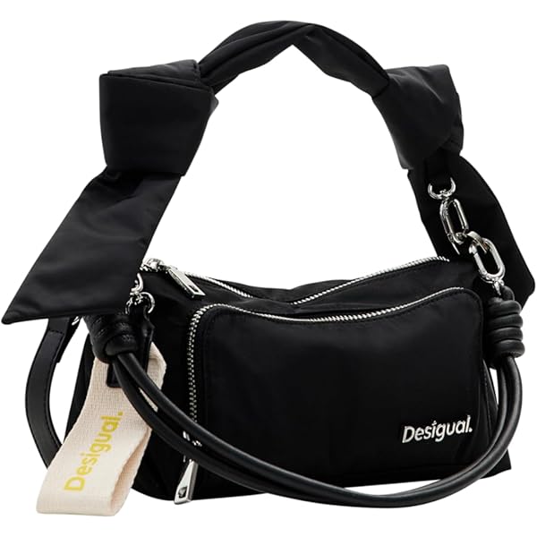Borsa A Tracolla Desigual Half Logo Monteville – Design Elegante, 33x21x13 Cm, Colore Pietra