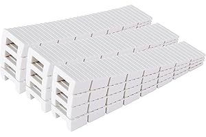 ZZJMCH 12 Pack White Multi Purpose Furniture Plastic Shims for Leveling Extreme Weight Capacity Wedges Easy to Snap Cut-to-fit Size Leveler for Toilet Shims, Doors, Windows, Sheds, Table