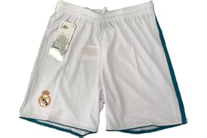 REAL MADRID C.F... Pantalone Real Madrid Pantaloncini Replica Autorizzata Ufficiale Bambino Adulto 2017-2018