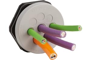 KEL-DPZ Multi-Kabeldurchführungsplatten mit Gewinde M32-M63 / wasserdicht IP66/IP68 (KEL-DPZ 50|8 (43750.900))